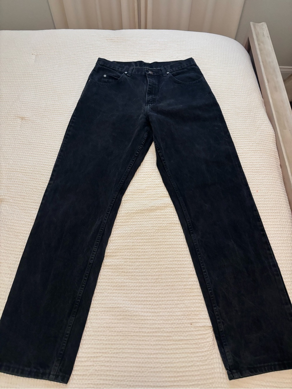 Wrangler Washed Black Denim